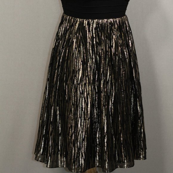 Erin Erin Fetherston Silk Black Gold Dresses - Picture 9 of 12